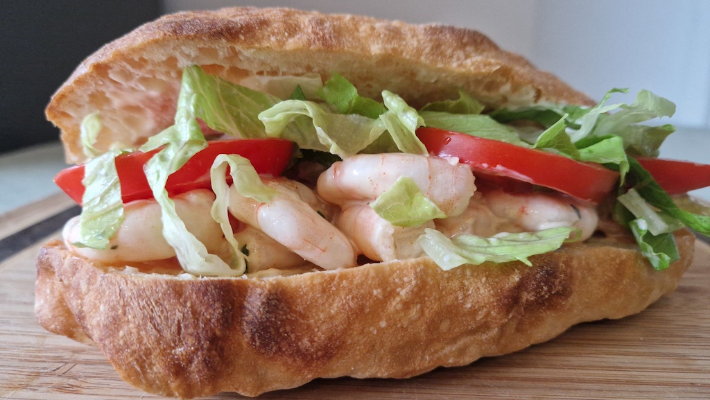 Shrimp Po' Boy Sandwich