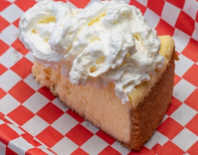 New York Style Cheesecake with Whipped Cream