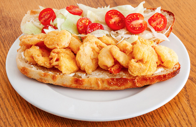 Shrimp Po' Boy Sandwich